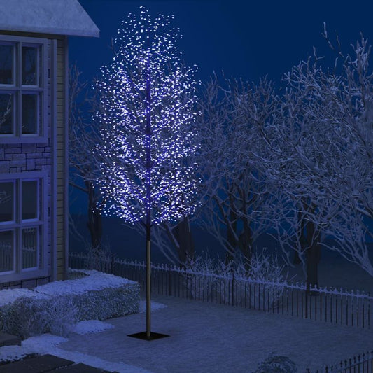 Weihnachtsbaum 2000 LEDs Blaues Licht Kirschblüten 500 cm 128328