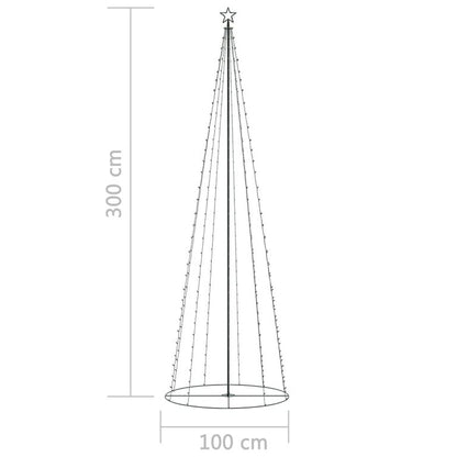 Weihnachtskegelbaum 330 Bunte LEDs Dekoration 100x300 cm 125002