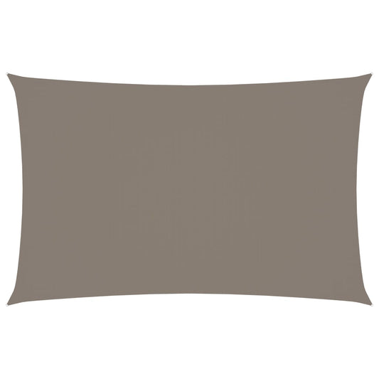 Sonnensegel Oxford-Gewebe Rechteckig 2x5 m Taupe 137148