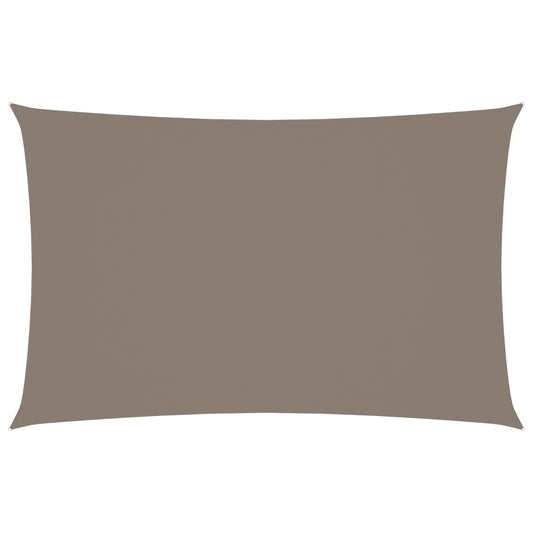 Sonnensegel Oxford-Gewebe Rechteckig 2,5x5 m Taupe 141818