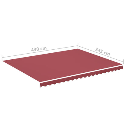 Markisenbespannung Burgunderrot 4,5x3,5 m 121348