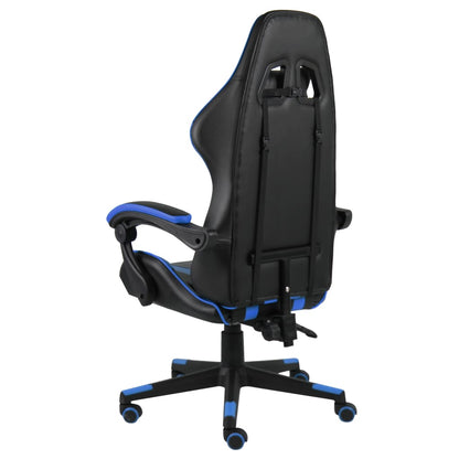 84918 Gaming-Stuhl Schwarz und Blau Kunstleder