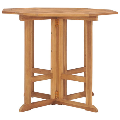 Klappbarer Garten-Esstisch 90x90x75 cm Massivholz Teak 110228