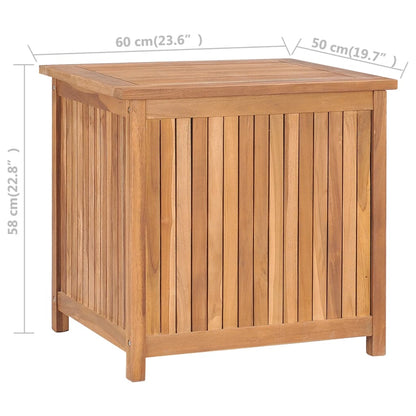 Gartenbox 60x50x58 cm Massivholz Teak 108403