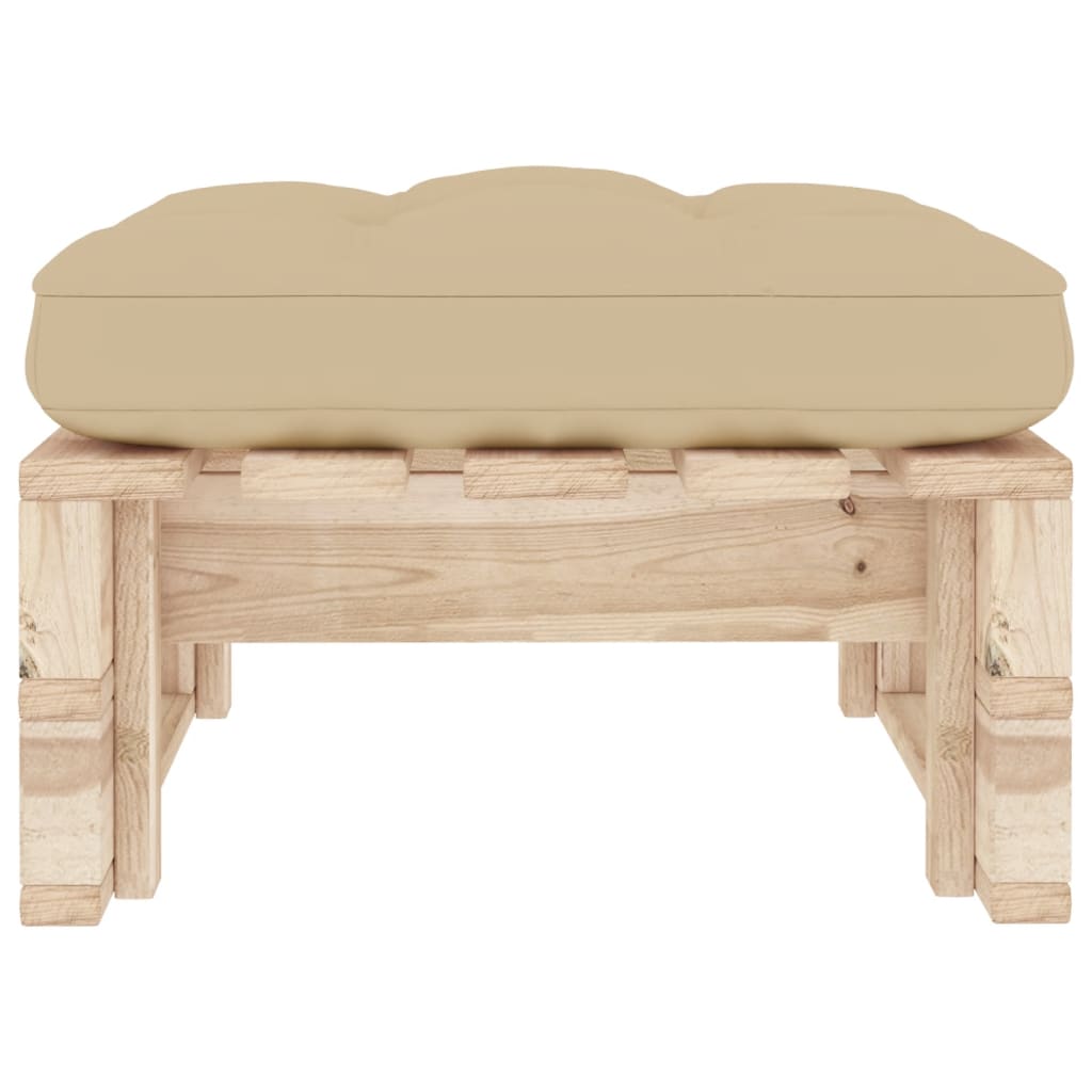 Garten-Paletten-Hocker Imprägniertes Kiefernholz 103299