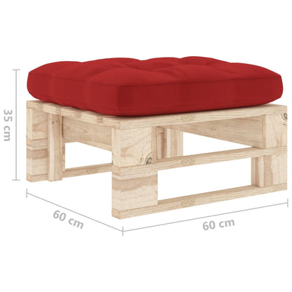 Garten-Paletten-Hocker Imprägniertes Kiefernholz 102867