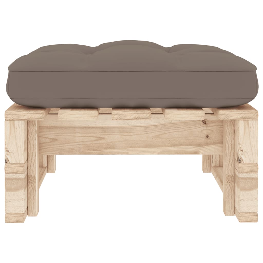 Garten-Paletten-Hocker Imprägniertes Kiefernholz 100280