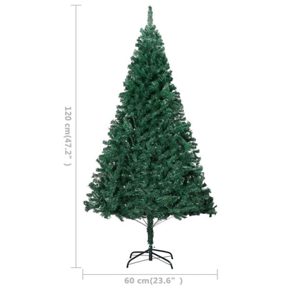 Künstlicher Weihnachtsbaum mit Dicken Zweigen Grün 120 cm PVC 127676