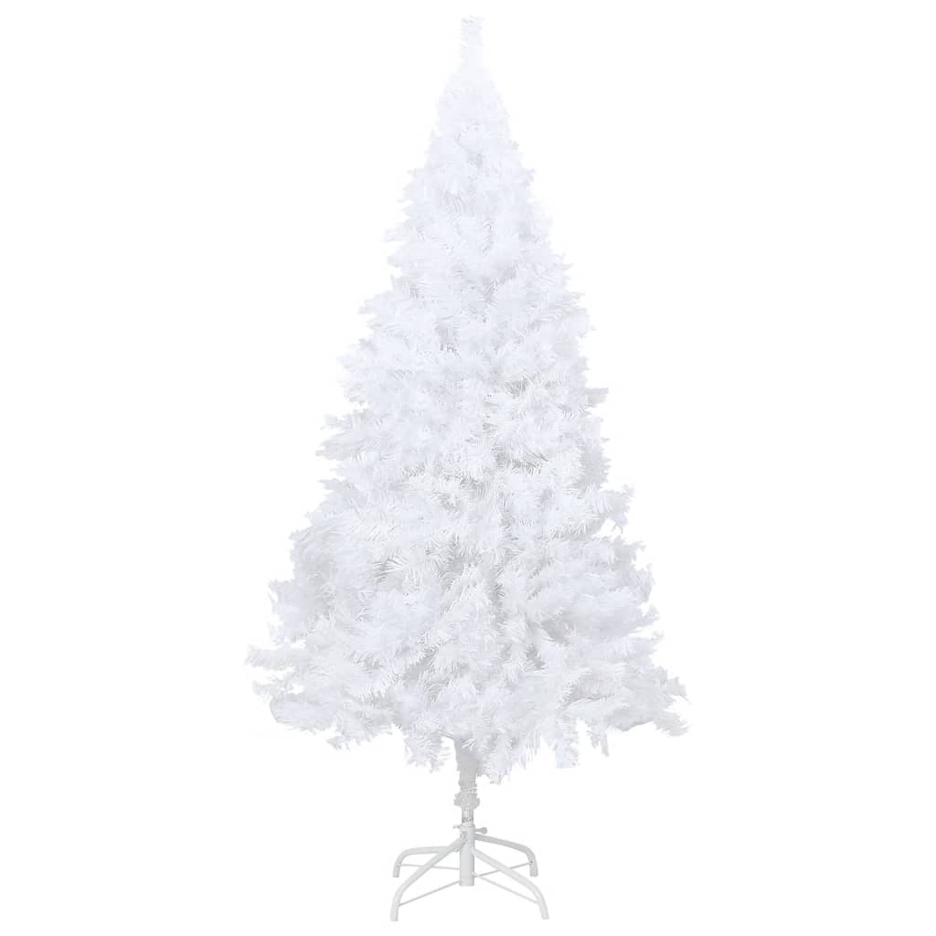 Künstlicher Weihnachtsbaum mit Dicken Zweigen Weiß 120 cm PVC 127485