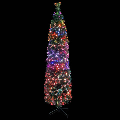 Künstlicher Weihnachtsbaum Schlank mit Ständer 180 cm Glasfaser 126592