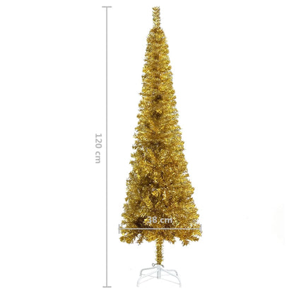 Schlanker Weihnachtsbaum Golden 120 cm  88426