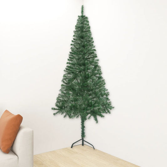 Künstlicher Eck-Weihnachtsbaum Grün 150 cm PVC 87151