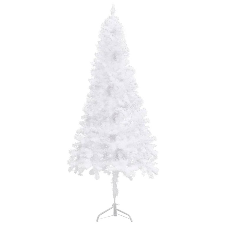 Künstlicher Eck-Weihnachtsbaum Weiß 180 cm PVC 126573