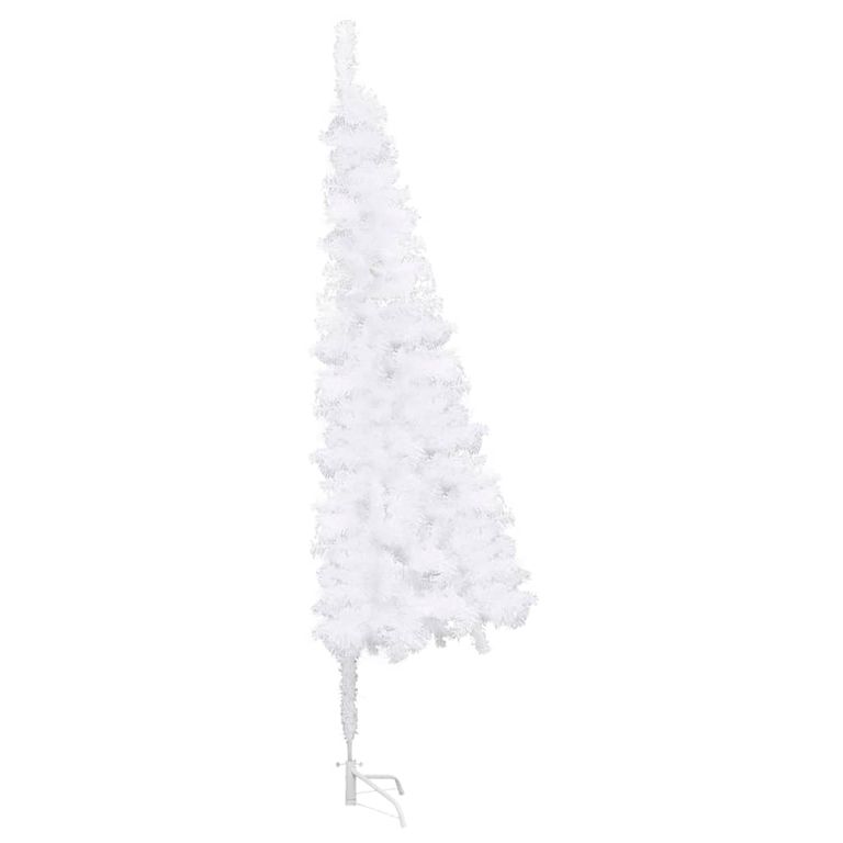 Künstlicher Eck-Weihnachtsbaum Weiß 180 cm PVC 126573