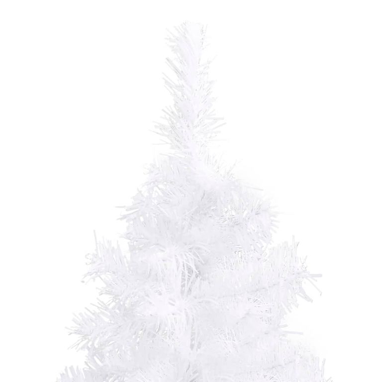 Künstlicher Eck-Weihnachtsbaum Weiß 180 cm PVC 126573