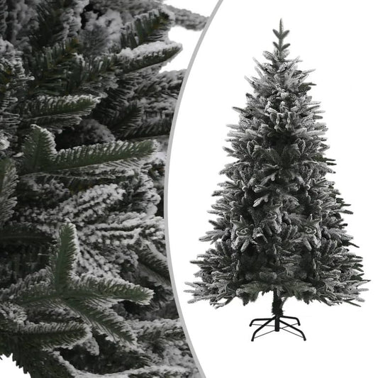 Künstlicher Weihnachtsbaum Beschneit Grün 210 cm PVC PE 87349