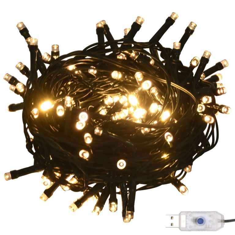 120-tlg. Weihnachtskugel-Set mit Spitze & 300 LED Golden Bronze 127696