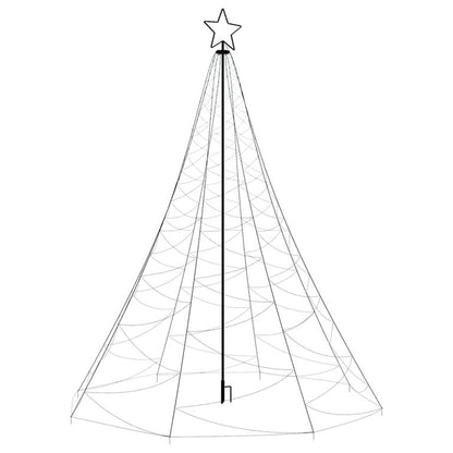 LED-Weihnachtsbaum mit Metallpfosten 500 LEDs Mehrfarbig 3 m 88291