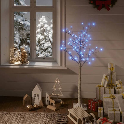 Weihnachtsbaum 120 LEDs 1,2 m Blau Weide Indoor Outdoor 125860