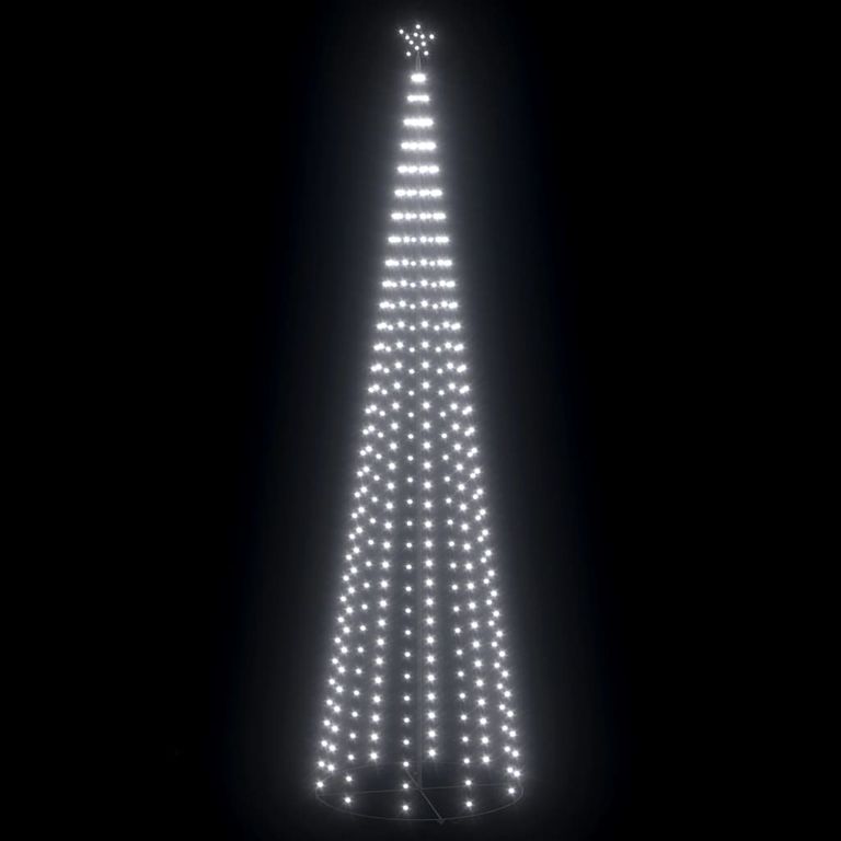 Weihnachtsbaum-Dekoration Kegelform 752 LEDs 160x500cm Kaltweiß 126586