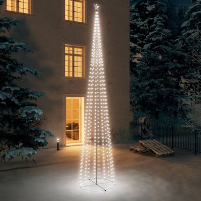 Weihnachtsbaum-Dekoration Kegelform 752 LEDs 160x500cm Kaltweiß 126586