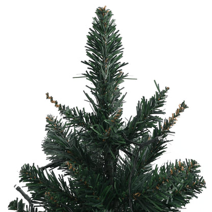 Künstlicher Weihnachtsbaum mit Ständer und LEDs Grün 60 cm PVC 125340