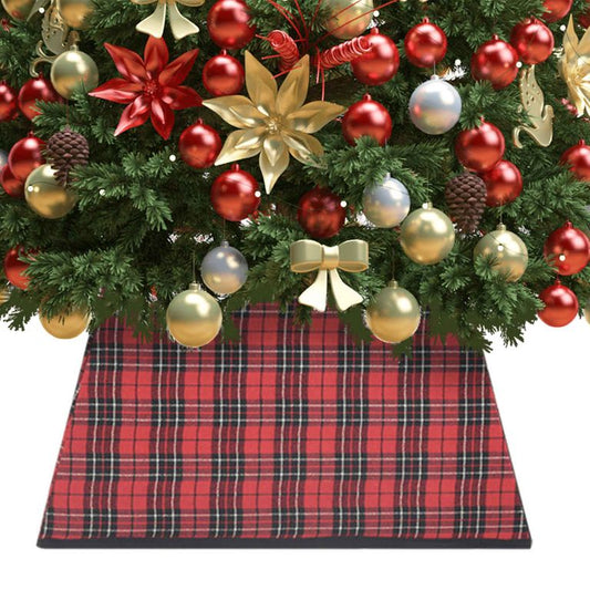 Weihnachtsbaumrock Rot und Schwarz 48x48x25 cm 88789