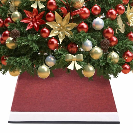 Weihnachtsbaumrock Rot und Weiß 48x48x25 cm 127434