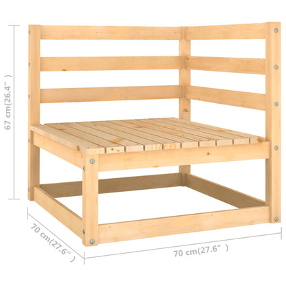 14-tlg. Garten-Lounge-Set mit Kissen Kiefer Massivholz 104716