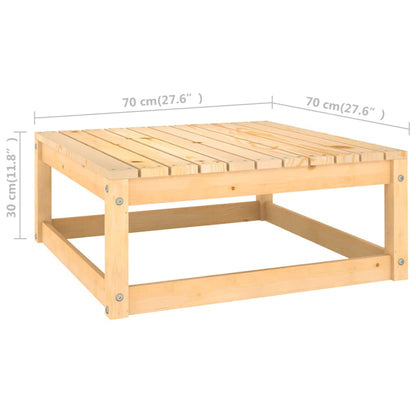 14-tlg. Garten-Lounge-Set mit Kissen Kiefer Massivholz 104716