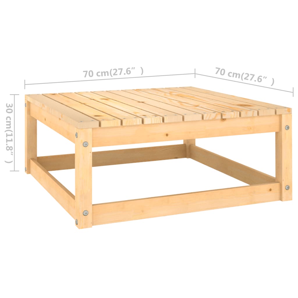 12-tlg. Garten-Lounge-Set mit Kissen Kiefer Massivholz 117638