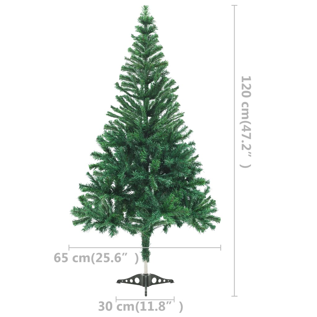 Künstlicher Weihnachtsbaum mit LEDs & Schmuck 120 cm 230 Zweige 87652