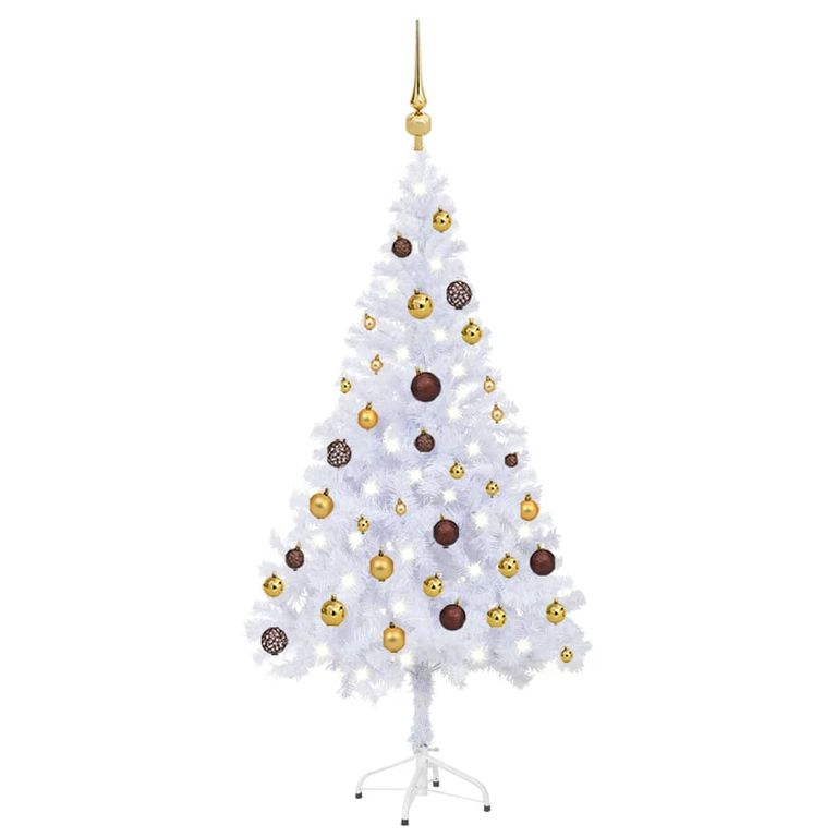 Künstlicher Weihnachtsbaum mit LEDs & Schmuck 120 cm 230 Zweige 87653