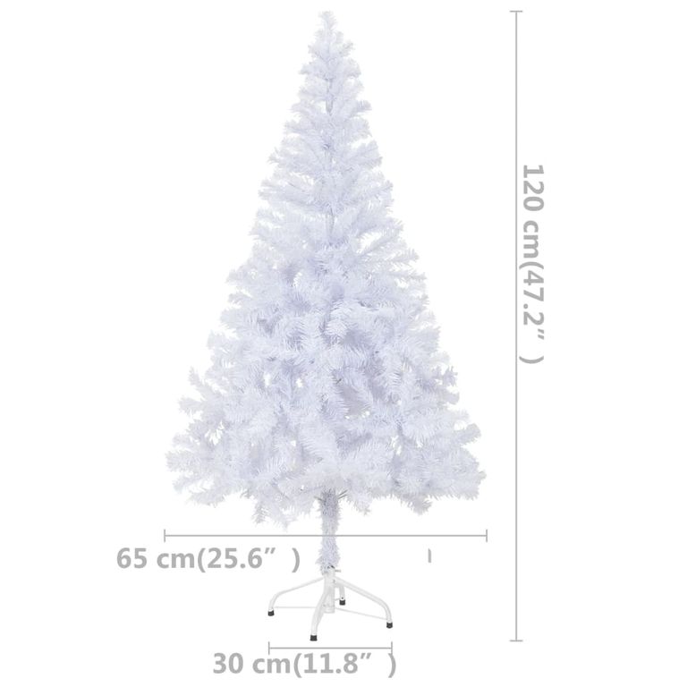 Künstlicher Weihnachtsbaum mit LEDs & Schmuck 120 cm 230 Zweige 87653