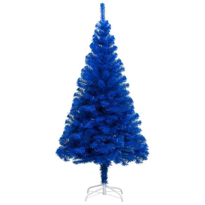 Künstlicher Weihnachtsbaum mit LEDs & Kugeln Blau 120 cm PVC  87501