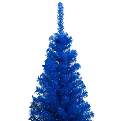 Künstlicher Weihnachtsbaum mit LEDs & Kugeln Blau 120 cm PVC  87501