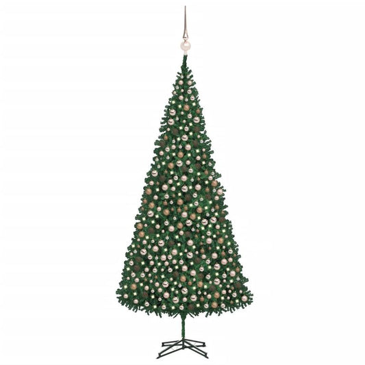 Künstlicher Weihnachtsbaum mit LEDs & Kugeln 500 cm Grün 128813