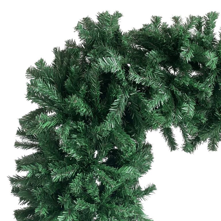 Weihnachtsgirlande mit LEDs & Kugeln Grün 240 cm 127634