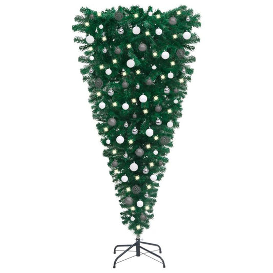 Künstlicher Weihnachtsbaum Umgekehrt LEDs & Kugeln 120 cm  130225