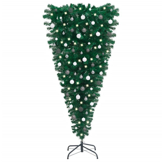 Künstlicher Weihnachtsbaum Umgekehrt LEDs & Kugeln 150 cm    87974