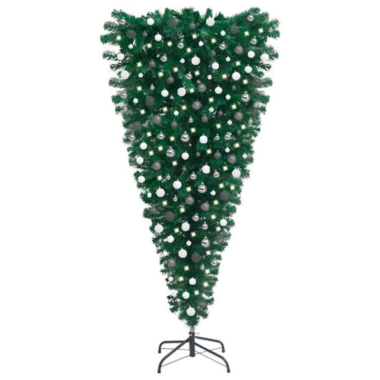 Künstlicher Weihnachtsbaum Umgekehrt LEDs & Kugeln 240 cm    87977