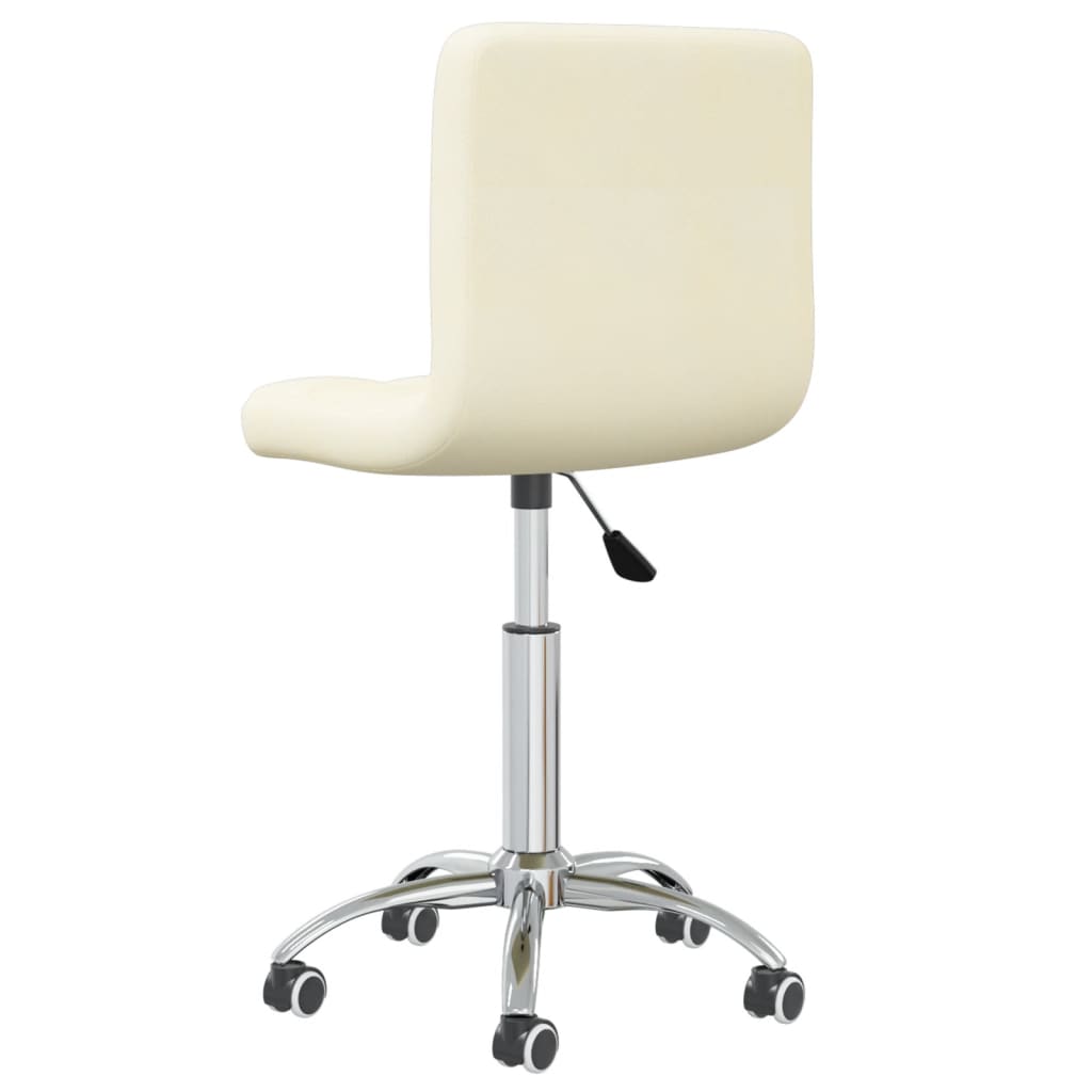 86036 Bürostuhl Drehbar Creme Stoff