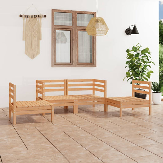 4-tlg. Garten-Lounge-Set Kiefer Massivholz  100322