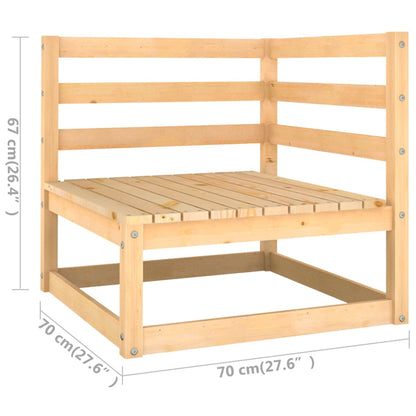 4-tlg. Garten-Lounge-Set mit Kissen Kiefer Massivholz 120409