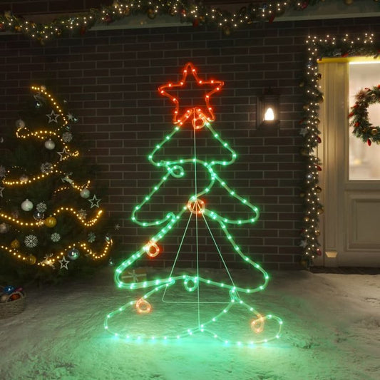 LED-Silhouette Weihnachtsbaum 144 LEDs 88x56 cm 88193