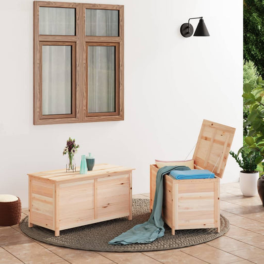 Outdoor-Kissenbox 100x50x56 cm Massivholz Tanne 118738