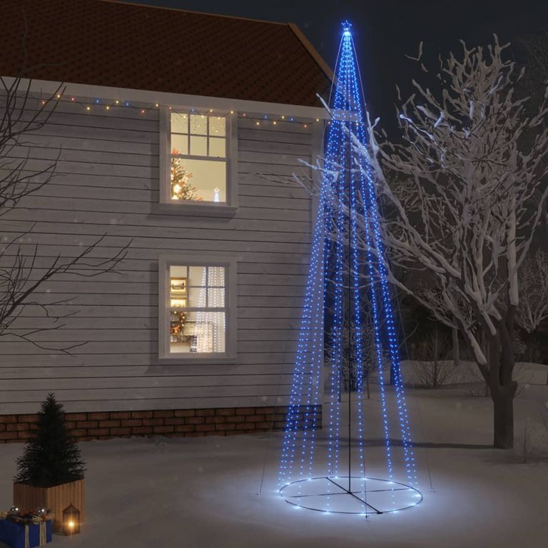 Weihnachtsbaum Kegelform Blau 1134 LEDs 230x800 cm 126193