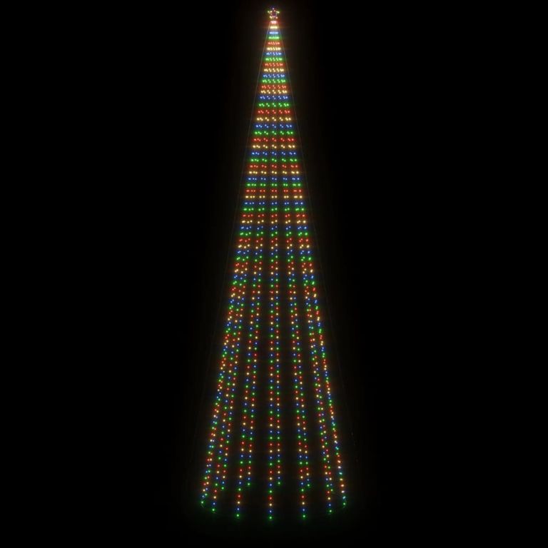 Weihnachtsbaum Kegelform Mehrfarbig 1134 LEDs 230x800 cm 125912