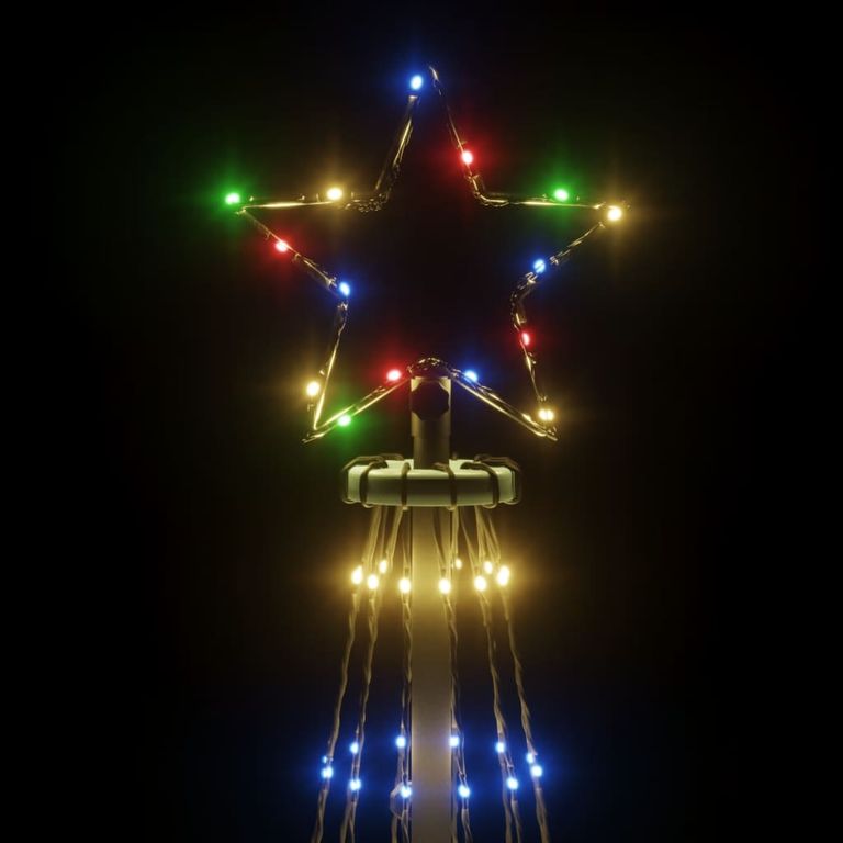 Weihnachtsbaum Kegelform Mehrfarbig 1134 LEDs 230x800 cm 125912