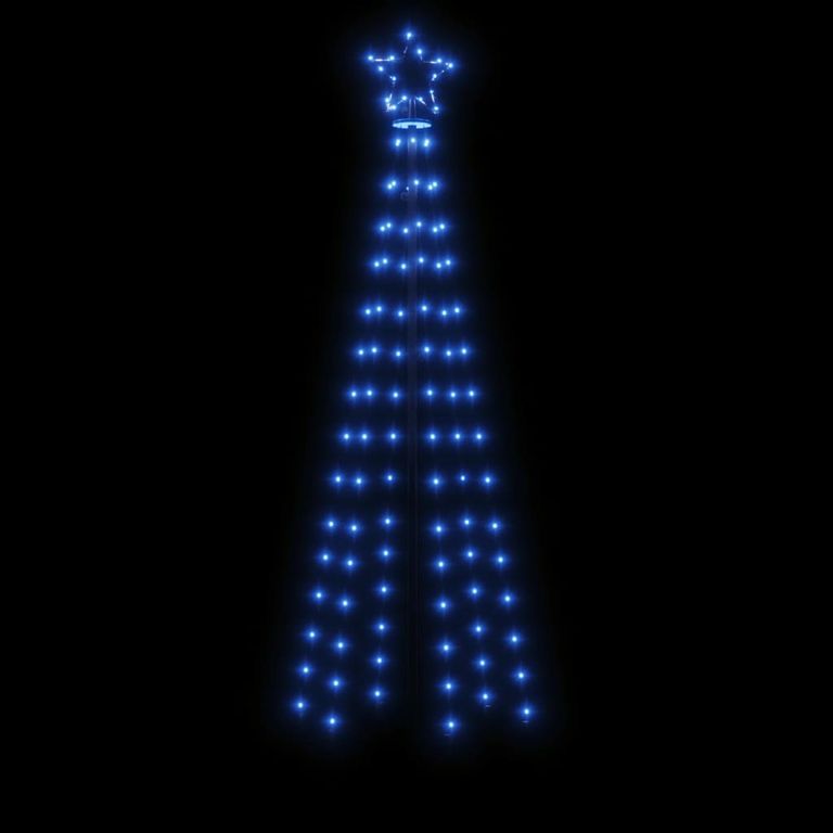 LED-Weihnachtsbaum mit Erdnägeln Blau 108 LEDs 180 cm 127159